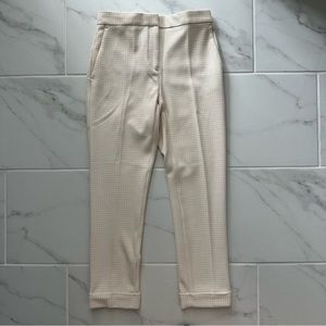 Ann Taylor Houndstooth High Waist Ankle Pant